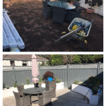 Garden makeover before and after
