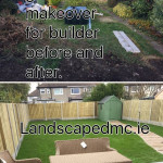 Simple garden makeover for builder before and after