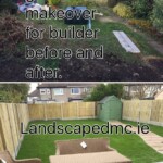 Simple garden makeover for builder before and after